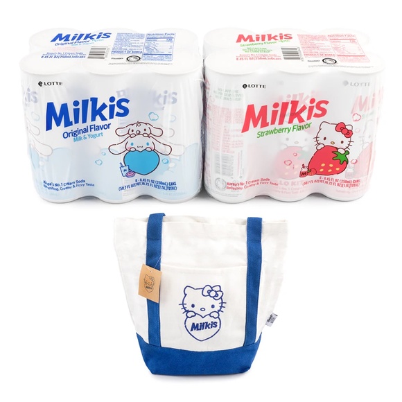 Milkis x Hello Kitty Canvas Eco Tote - Picture 4 of 5